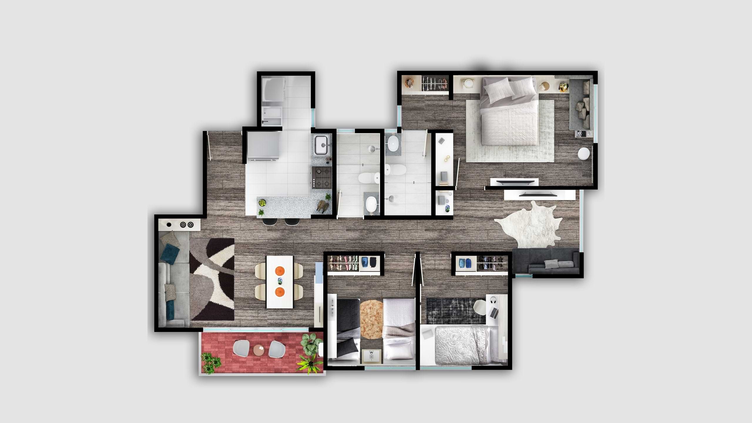 Apartamento en venta Cundinamarca Mosquera Mosquera 80 m2 Habitaciones 3 Baños 2 Garajes 2 Precio $380000000