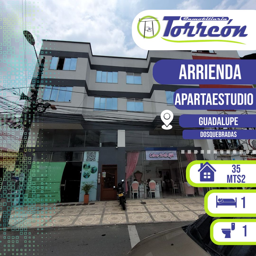 Apartaestudio en arriendo Risaralda Dosquebradas Guadalupe 35 m2 Habitaciones 1 Baños 1 Garajes 1 Precio $850000