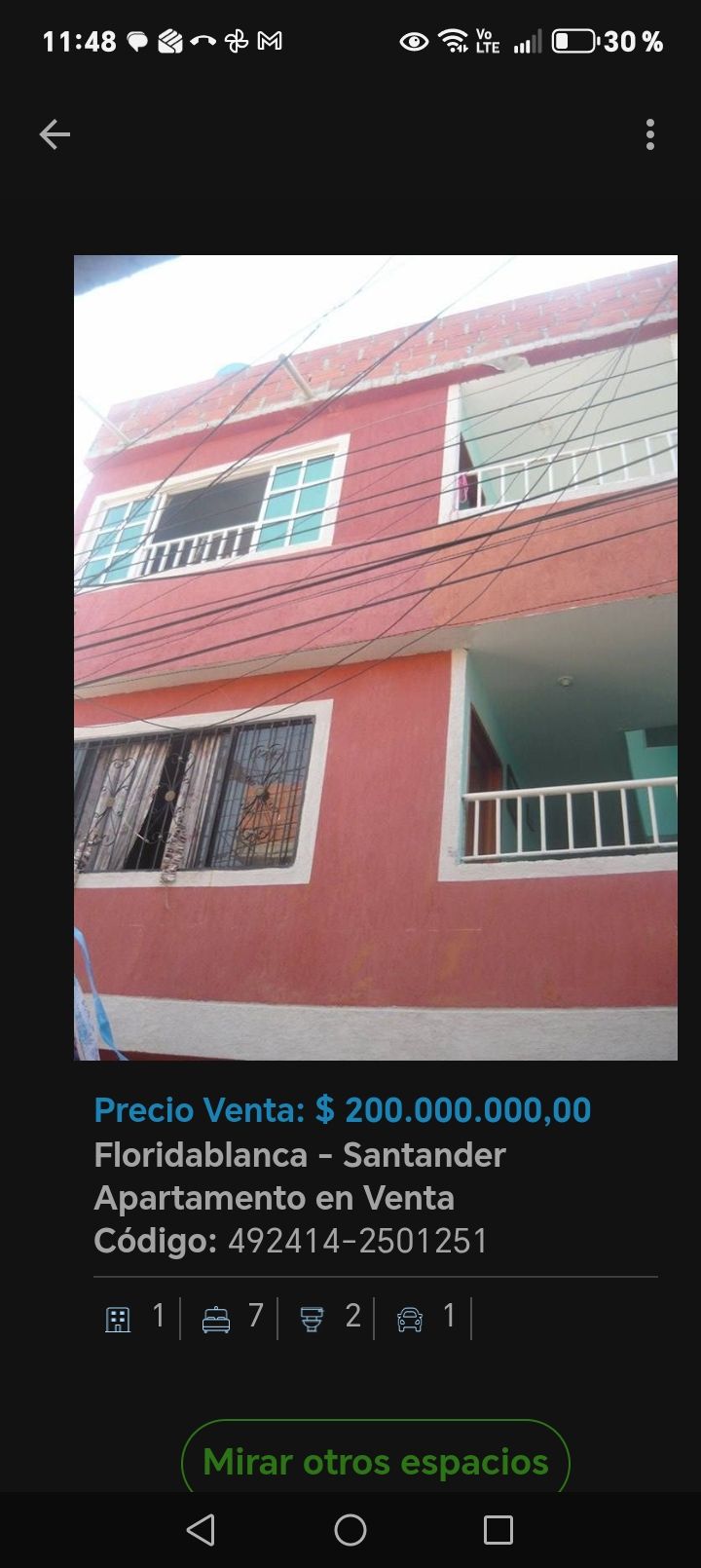 Apartamento en venta Santander Floridablanca Aviter 146 m2 Habitaciones 6 Baños 2 Garajes 1 Precio $250000000