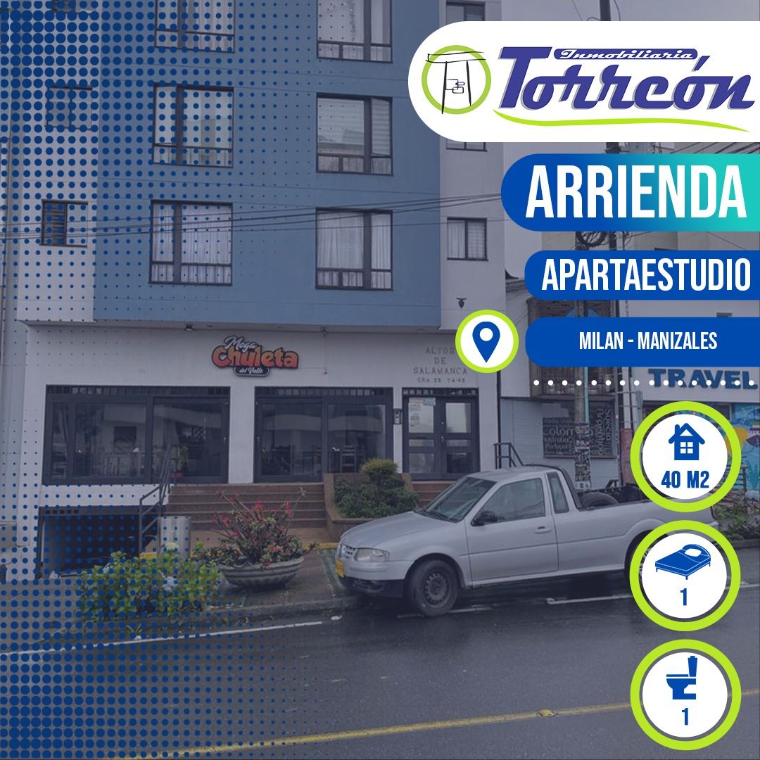 Apartaestudio en arriendo Caldas Manizales Los Laureles 40 m2 Habitaciones 1 Baños 2 Garajes 1 Precio $900000
