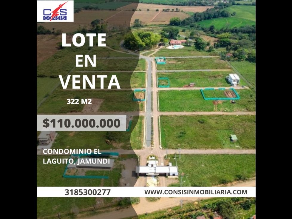 Lote en venta Valle Del Cauca Jamundí Jamundí 322 m2 Habitaciones 0 Baños 0 Garajes 0 Precio $110000000