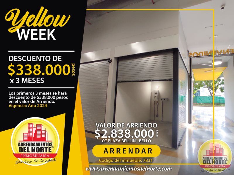 Local en arriendo Antioquia Bello Ciudadela Del Norte 11 m2 Habitaciones 0 Baños 0 Garajes 0 Precio $2838000