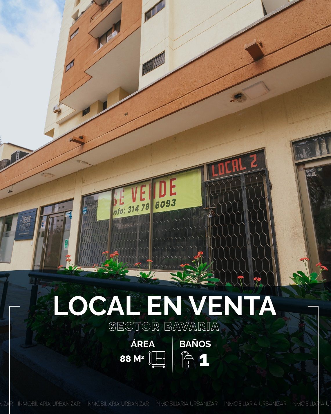 Local en venta Magdalena Santa Marta Parque Central 88 m2 Habitaciones 0 Baños 0 Garajes 2 Precio $330000000