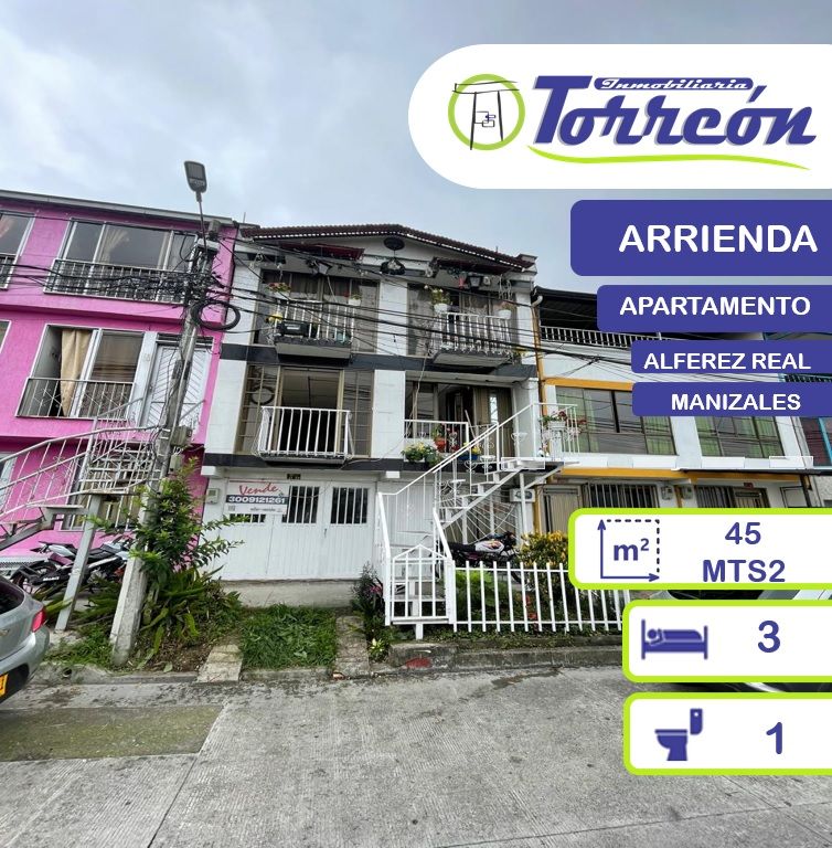 Apartamento en arriendo Caldas Manizales Palo Grande 45 m2 Habitaciones 3 Baños 1 Garajes 0 Precio $900000