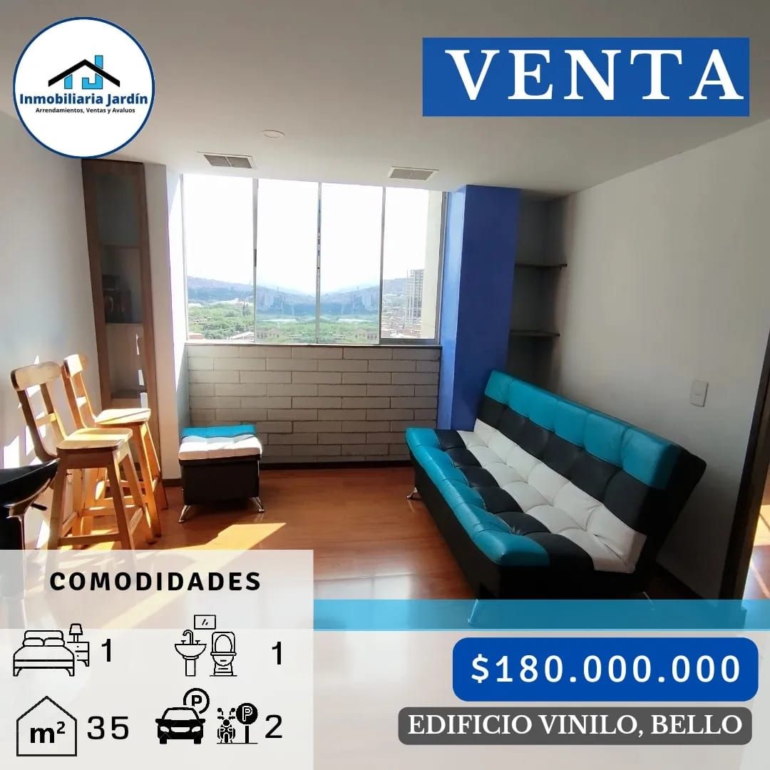 Apartamento en venta Antioquia Bello Panamericano 35 m2 Habitaciones 1 Baños 0 Garajes 2 Precio $180000000