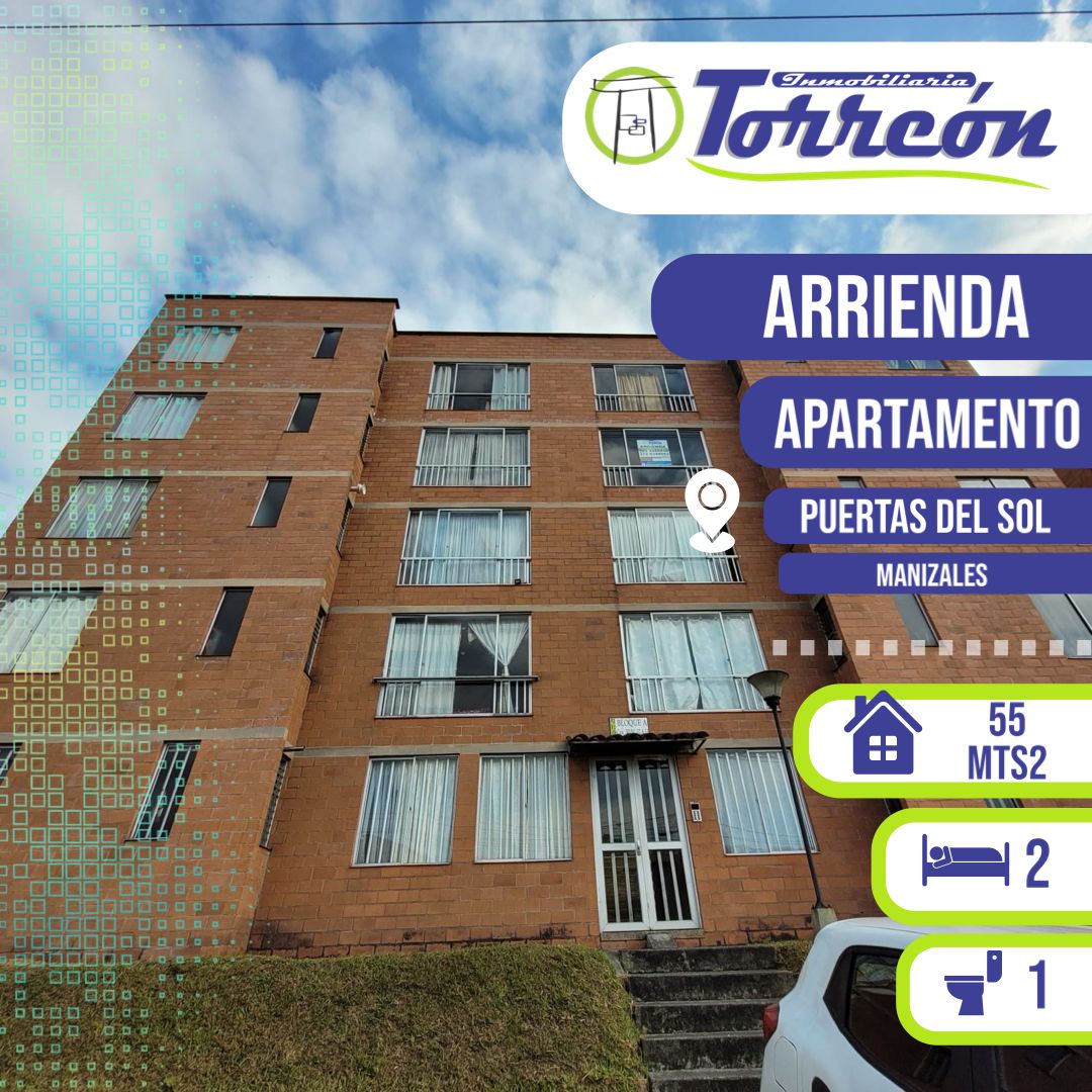 Apartamento en venta Caldas Manizales Cr Puerta Del Sol Et I 55 m2 Habitaciones 2 Baños 1 Garajes 1 Precio $170000000