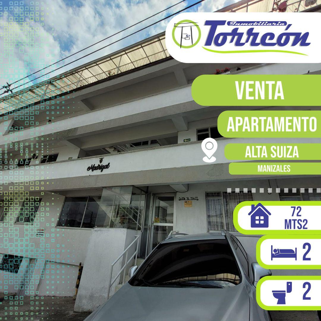 Apartamento en venta Caldas Manizales Alta Suiza 72 m2 Habitaciones 2 Baños 2 Garajes 2 Precio $310000000