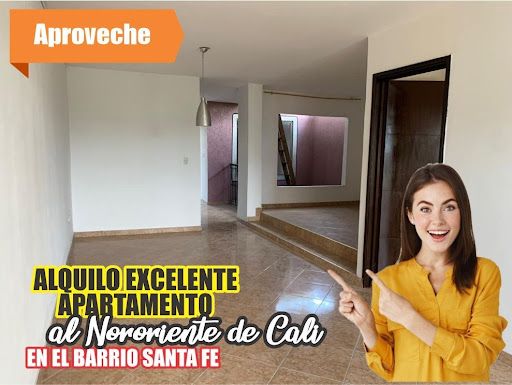 Apartamento en arriendo Valle Del Cauca Cali Santa Fé 60 m2 Habitaciones 3 Baños 0 Garajes 1 Precio $850000