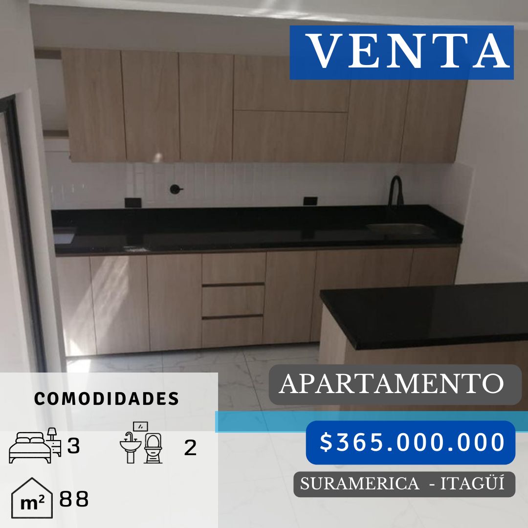 Apartamento en venta Antioquia Itagüí Suramerica 99 m2 Habitaciones 2 Baños 0 Garajes 1 Precio $365000000