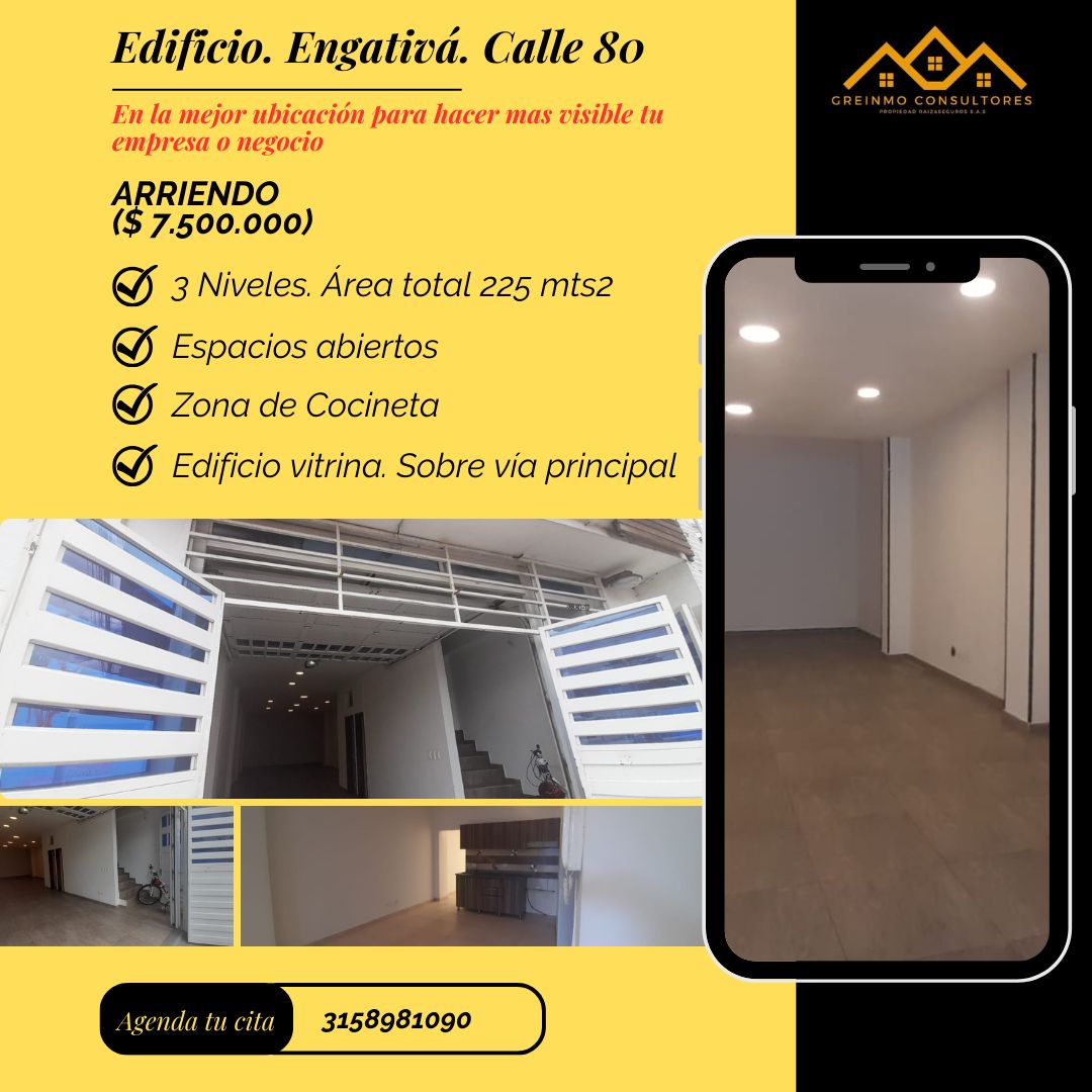 Edificio en arriendo Cundinamarca Bogotá Los Cerezos 74 m2 Habitaciones 3 Baños 6 Garajes 1 Precio $7500000