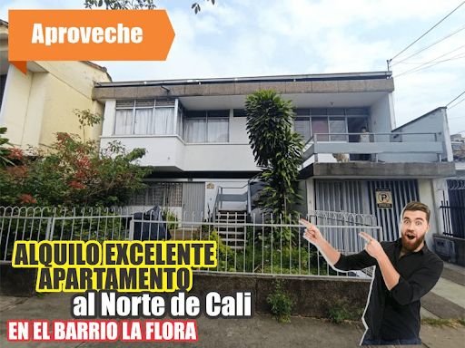 Apartamento en arriendo Valle Del Cauca Cali La Flora 100 m2 Habitaciones 3 Baños 2 Garajes 0 Precio $1400000