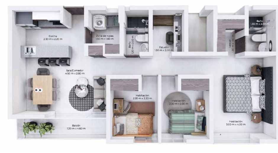 Apartamento en venta Risaralda Dosquebradas La Badea 82 m2 Habitaciones 3 Baños 2 Garajes 2 Precio $500000000