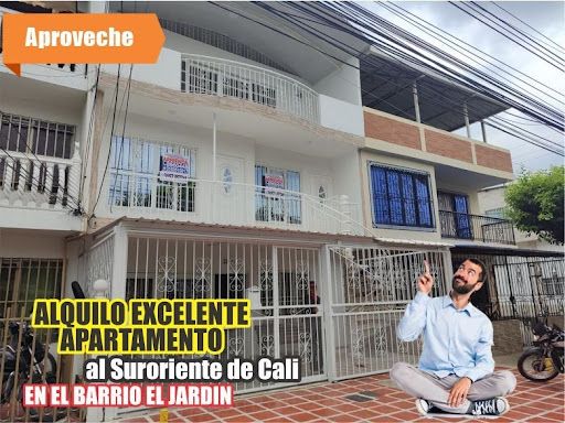 Apartamento en arriendo Valle Del Cauca Cali El Jardín 95 m2 Habitaciones 3 Baños 2 Garajes 1 Precio $1200000