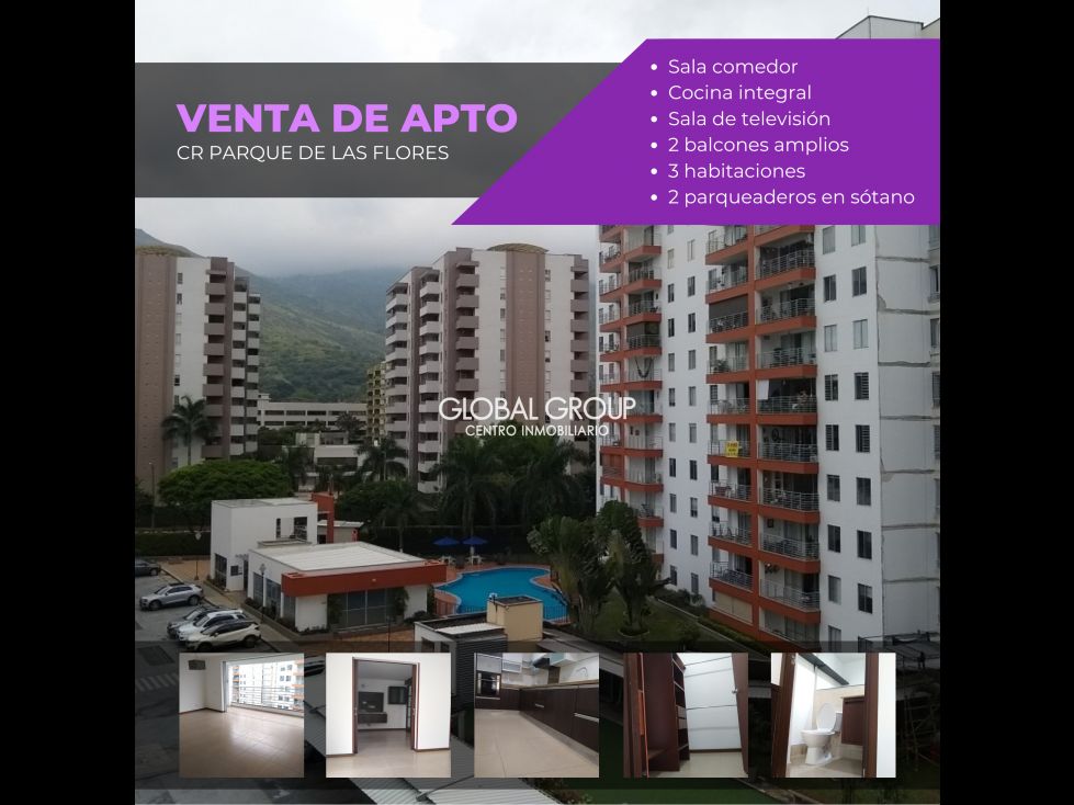 Apartamento en venta Valle Del Cauca Cali Calima 155 m2 Habitaciones 3 Baños 3 Garajes 2 Precio $690000000