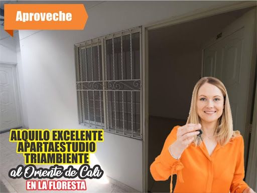 Apartaestudio en arriendo Valle Del Cauca Cali La Floresta 50 m2 Habitaciones 1 Baños 1 Garajes 1 Precio $620000