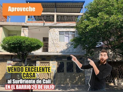 Casa en venta Valle Del Cauca Cali 20 De Julio 120 m2 Habitaciones 3 Baños 2 Garajes 2 Precio $550000000