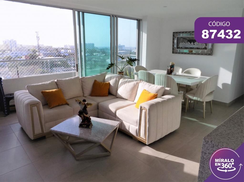 Apartamento en venta Atlántico Barranquilla Modelo 98 m2 Habitaciones 4 Baños 3 Garajes 1 Precio $560000000