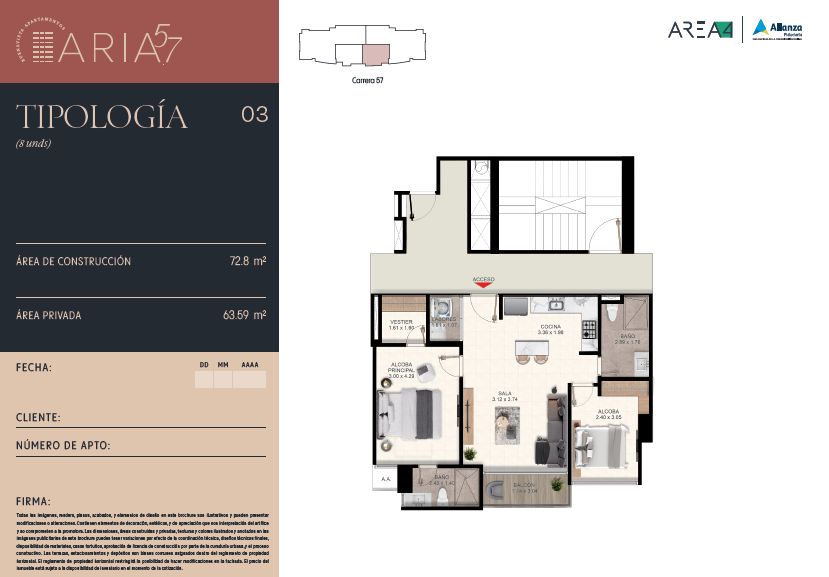 Apartamento en venta Atlántico Barranquilla Ub Altos De Parque 20 m2 Habitaciones 1 Baños 1 Garajes 0 Precio $674500000