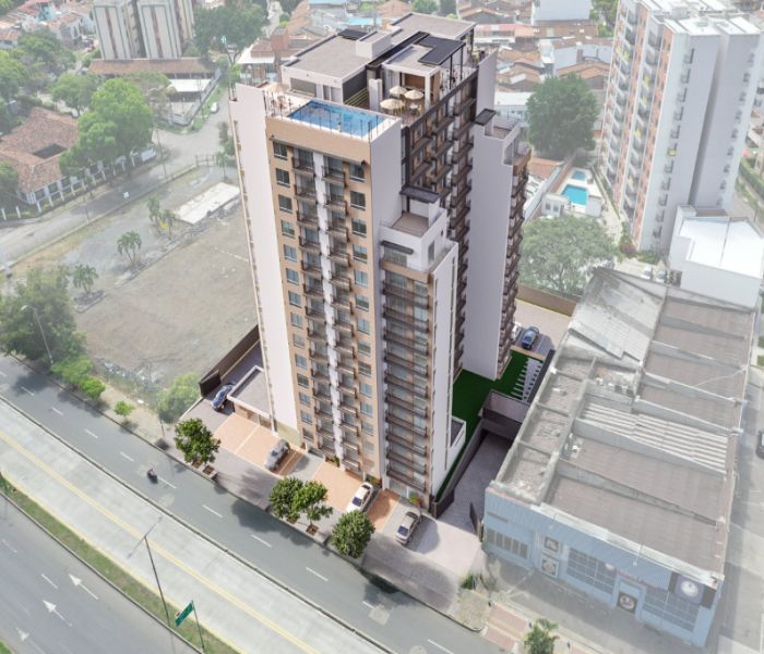 Apartaestudio en venta Valle Del Cauca Cali Urbanización La Merced 45 m2 Habitaciones 1 Baños 2 Garajes 0 Precio $220000000