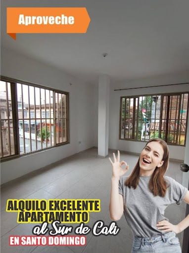 Apartamento en arriendo Valle Del Cauca Cali Santo Domingo 100 m2 Habitaciones 4 Baños 2 Garajes 0 Precio $1300000