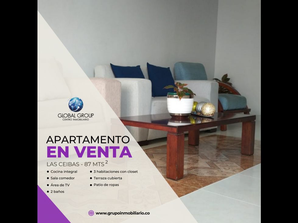 Apartamento en venta Valle Del Cauca Cali San Pedro 87 m2 Habitaciones 2 Baños 2 Garajes 0 Precio $240000000