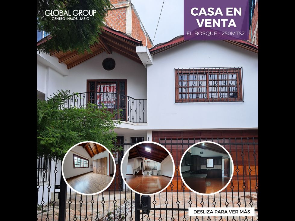 Casa en venta Valle Del Cauca Cali El Bosque 250 m2 Habitaciones 3 Baños 3 Garajes 2 Precio $650000000