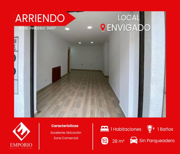 Local en arriendo Antioquia Envigado La Mesa 28 m2 Habitaciones 0 Baños 1 Garajes 0 Precio $2500000