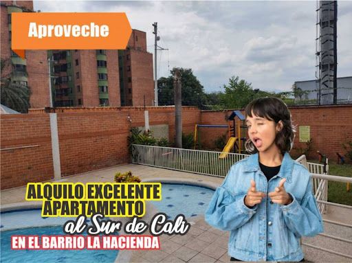 Apartamento en arriendo Valle Del Cauca Cali La Hacienda 90 m2 Habitaciones 3 Baños 2 Garajes 1 Precio $1900000