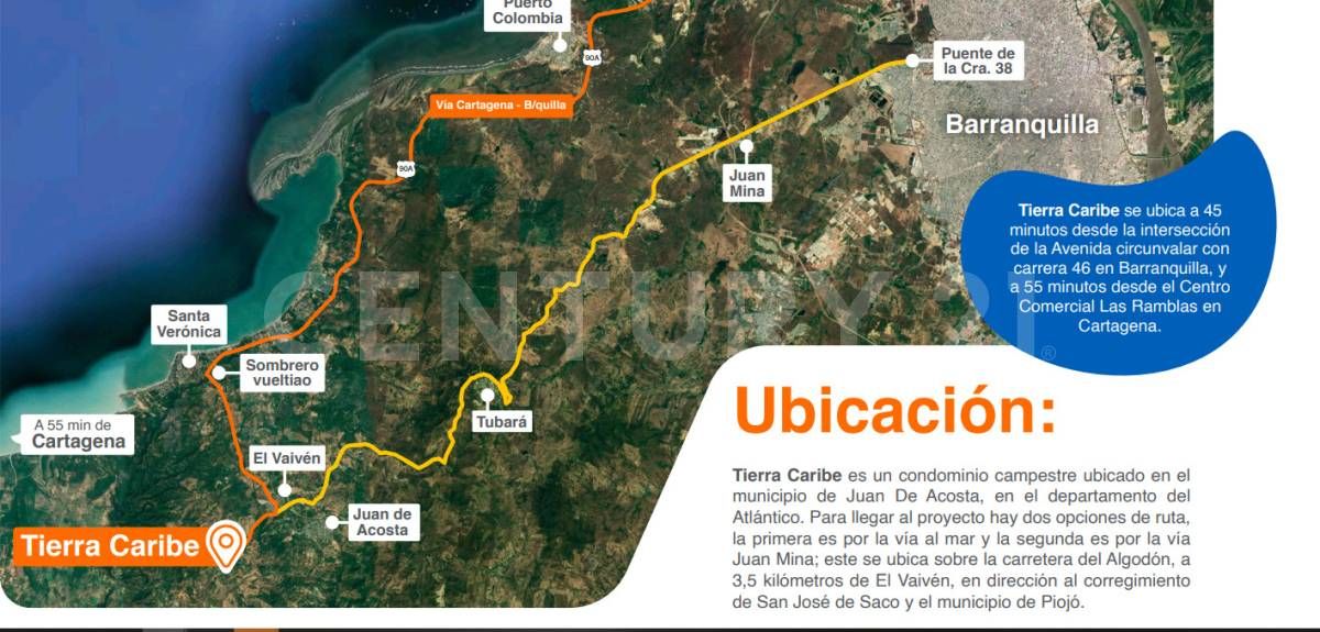Lote en venta Atlántico Juan De Acosta Juan De Acosta 0 m2 Habitaciones 0 Baños 0 Garajes 0 Precio $129200000