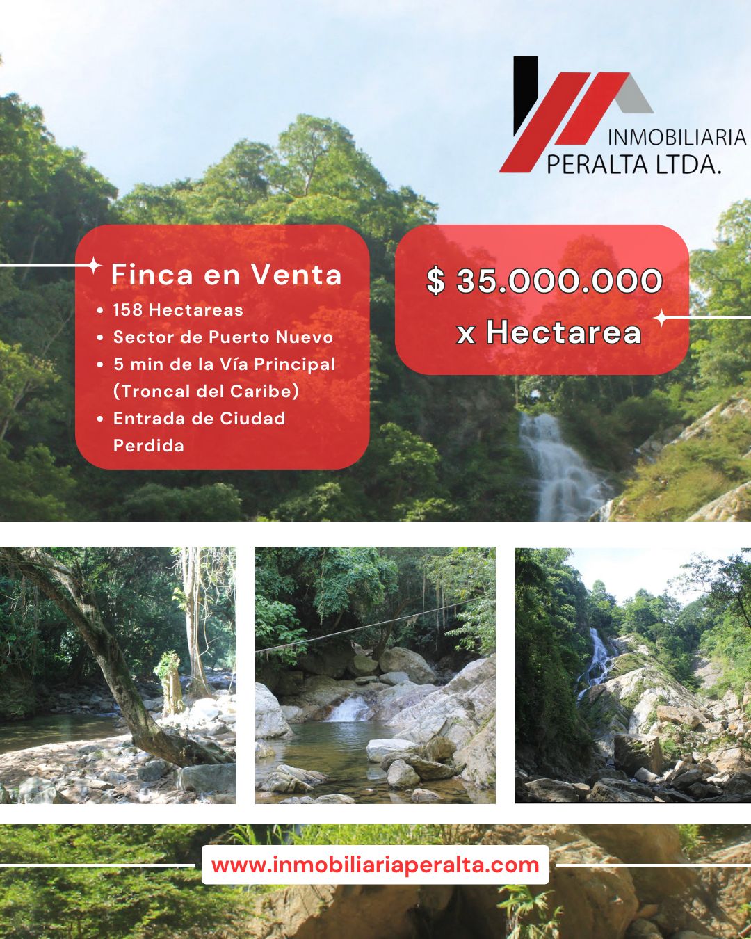 Finca en venta Magdalena Santa Marta Bonda Sector Macinga 10000 m2 Habitaciones 0 Baños 0 Garajes 0 Precio $35000000
