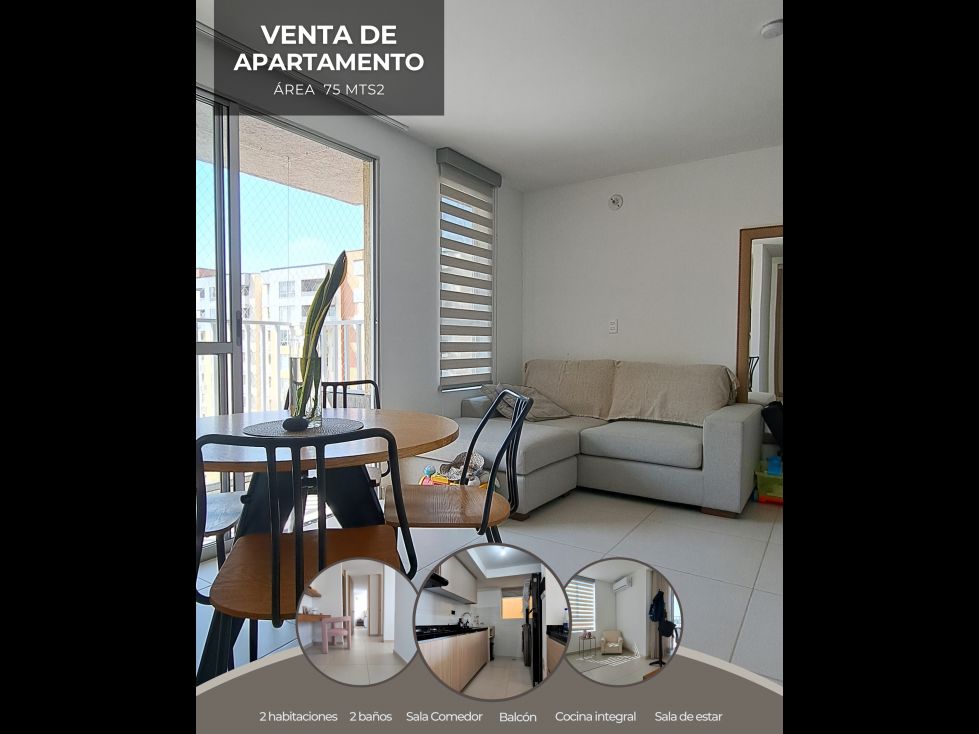 Apartamento en venta Valle Del Cauca Cali Brisas De Los Álamos 75 m2 Habitaciones 3 Baños 2 Garajes 1 Precio $325000000