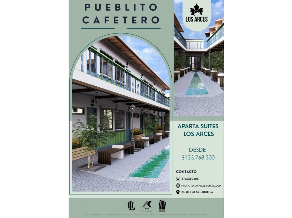 Apartaestudio en venta Quindío Armenia Br Puerto Espejo I Etapa 24 m2 Habitaciones 1 Baños 1 Garajes 0 Precio $133768300