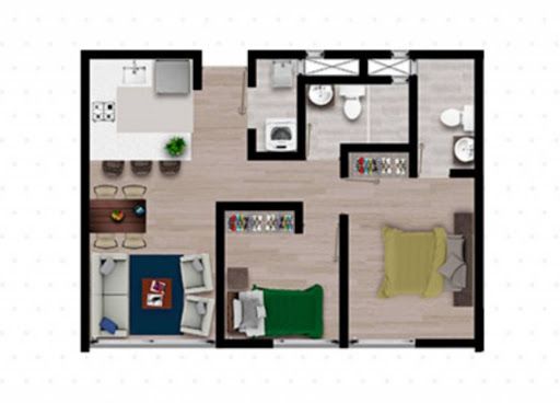 Apartamento en venta Caldas Manizales Los Cedros 64 m2 Habitaciones 2 Baños 2 Garajes 1 Precio $380000000