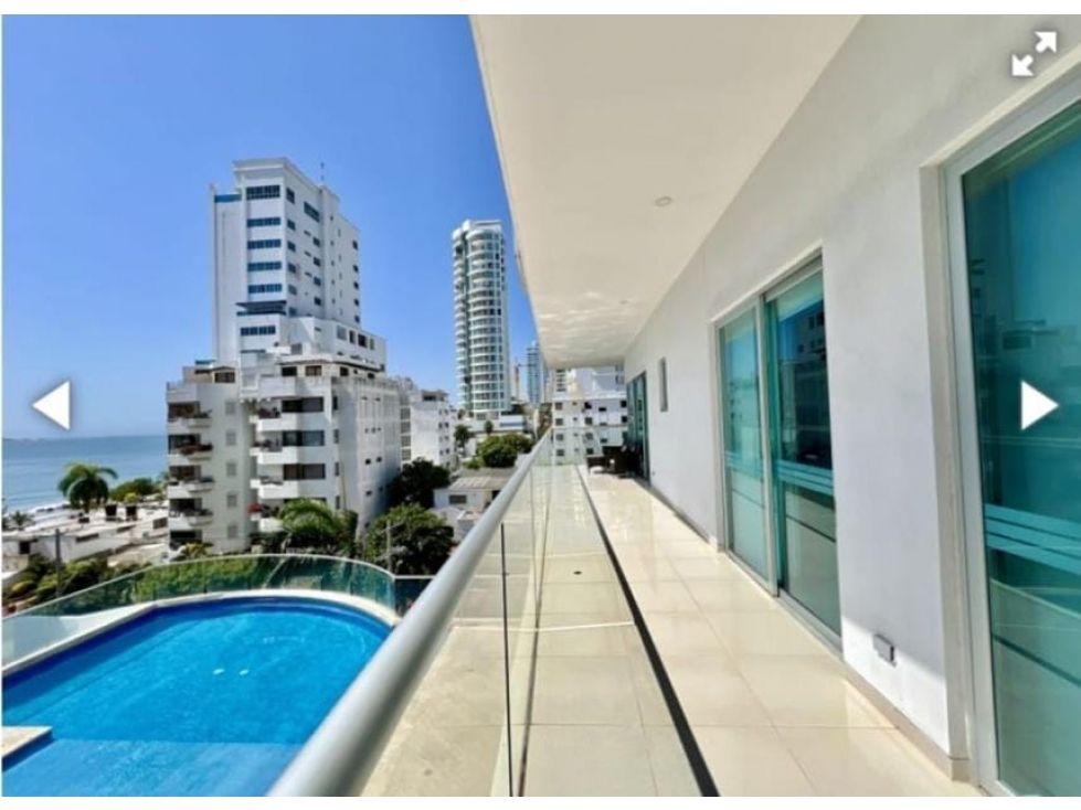 Apartamento en arriendo Bolívar Cartagena Castillo Grande 400 m2 Habitaciones 3 Baños 4 Garajes 1 Precio $18000000