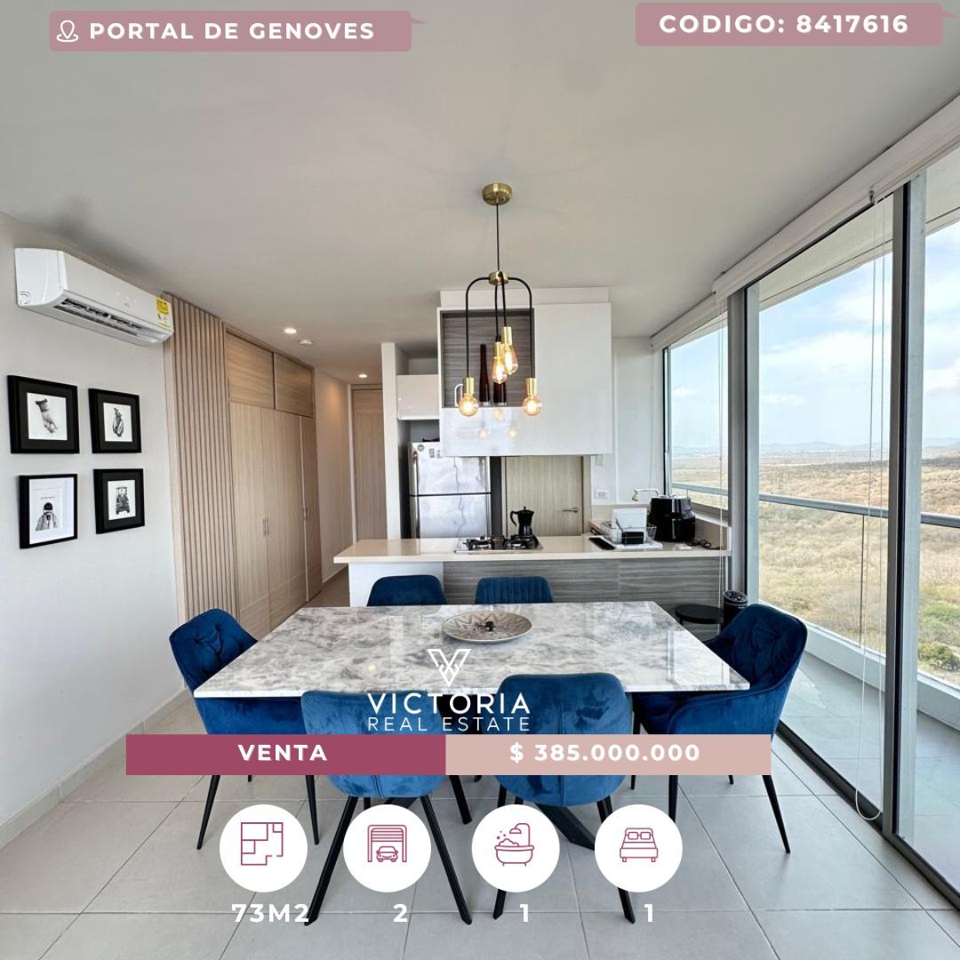 Apartamento en venta Atlántico Puerto Colombia Conjunto Residencial Villa Campestre 72 m2 Habitaciones 1 Baños 2 Garajes 2 Precio $385000000