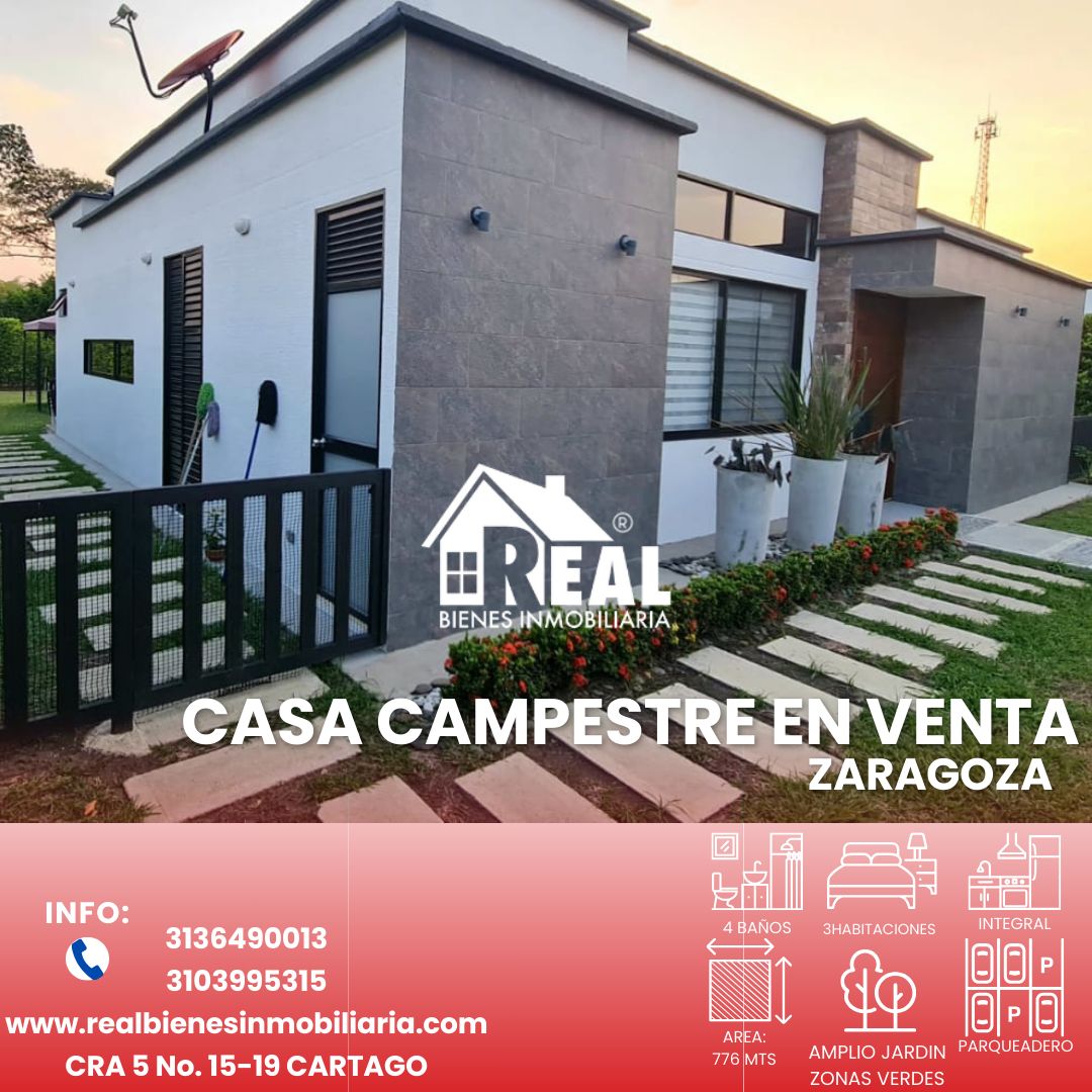 Casa Campestre en venta Valle Del Cauca Cartago Ub Villas Del Saman 776 m2 Habitaciones 3 Baños 3 Garajes 3 Precio $1050000000