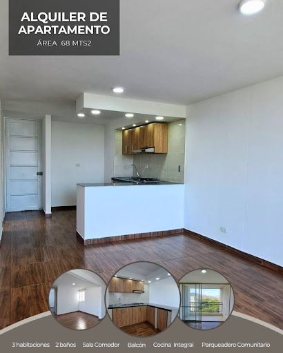 Apartamento en arriendo Valle Del Cauca Yumbo Ciudad Guabinas 68 m2 Habitaciones 3 Baños 2 Garajes 0 Precio $1300000