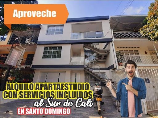 Apartamento en arriendo Valle Del Cauca Cali Santo Domingo 40 m2 Habitaciones 1 Baños 1 Garajes 0 Precio $900000