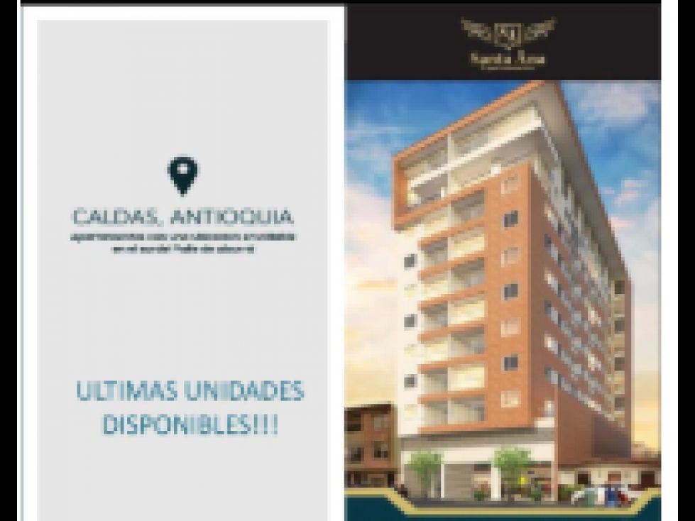 Apartamento en venta Antioquia Caldas Caldas 48 m2 Habitaciones 2 Baños 1 Garajes 0 Precio $230000000
