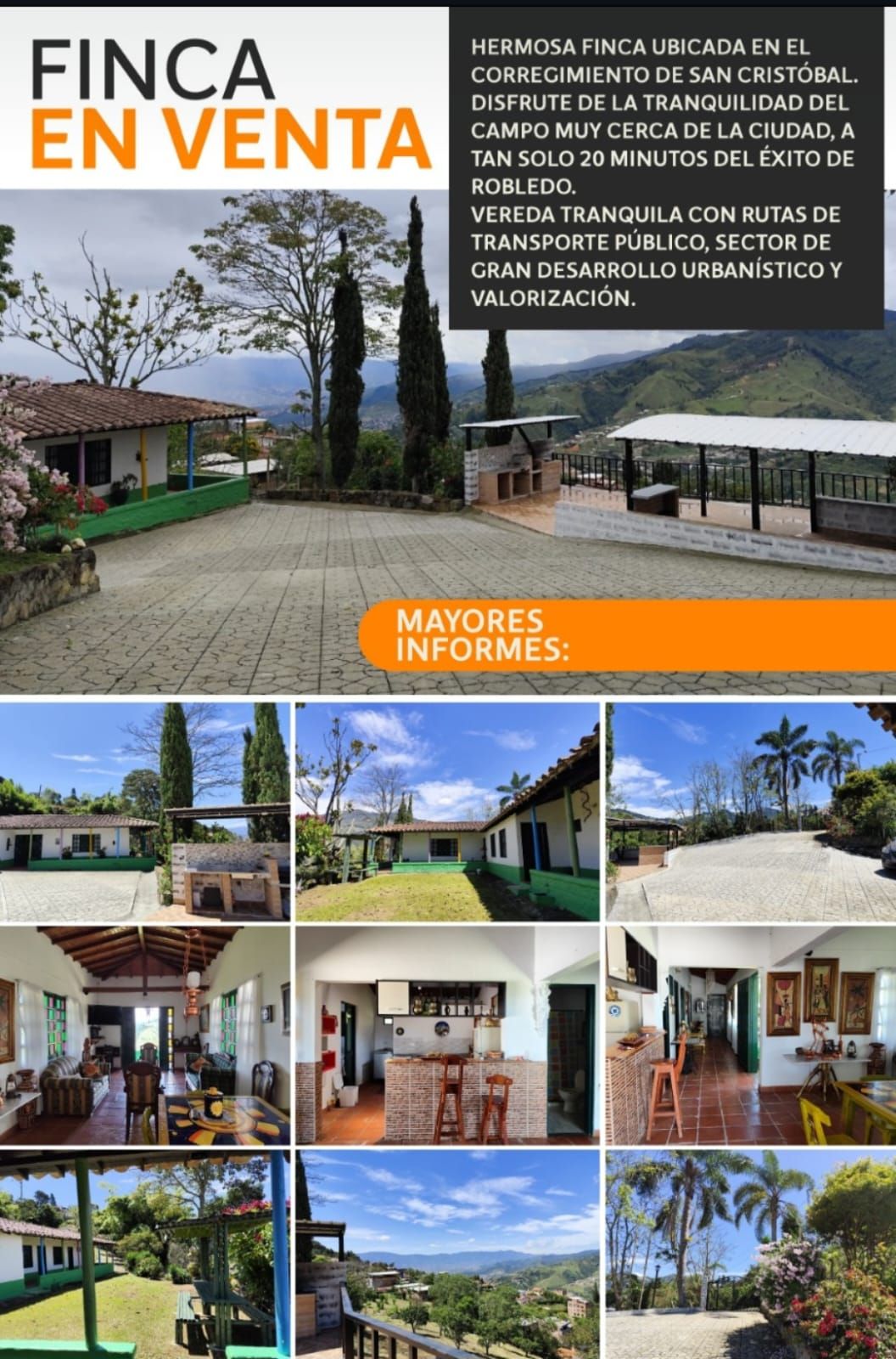Finca en venta Antioquia Medellín La Candelaria 225 m2 Habitaciones 4 Baños 2 Garajes 10 Precio $1300000000