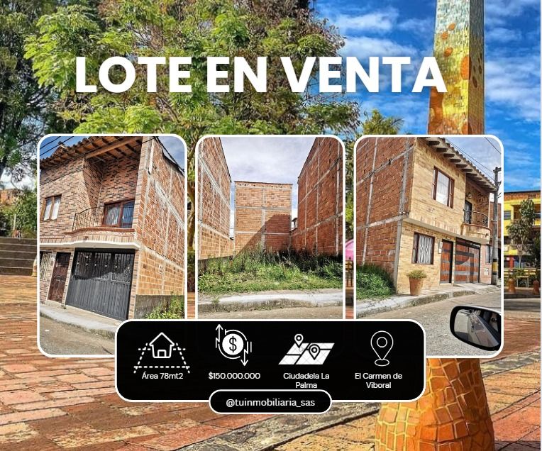 Lote en venta Antioquia El Carmen De Viboral Los Almendros Del Berna 78 m2 Habitaciones 0 Baños 0 Garajes 0 Precio $150000000