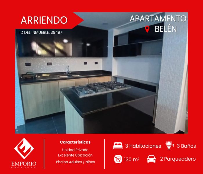 Casa en arriendo Antioquia Medellín Diego Echavarria 130 m2 Habitaciones 3 Baños 3 Garajes 2 Precio $3200000