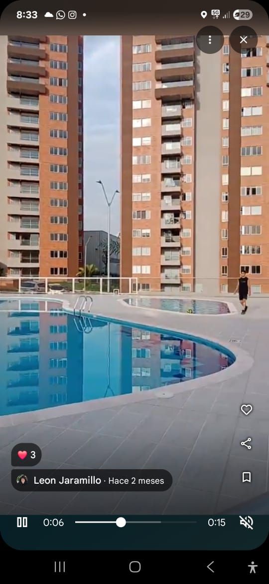 Apartamento en venta Risaralda Pereira Cd Perla Del Otun 77 m2 Habitaciones 3 Baños 2 Garajes 1 Precio $435000000