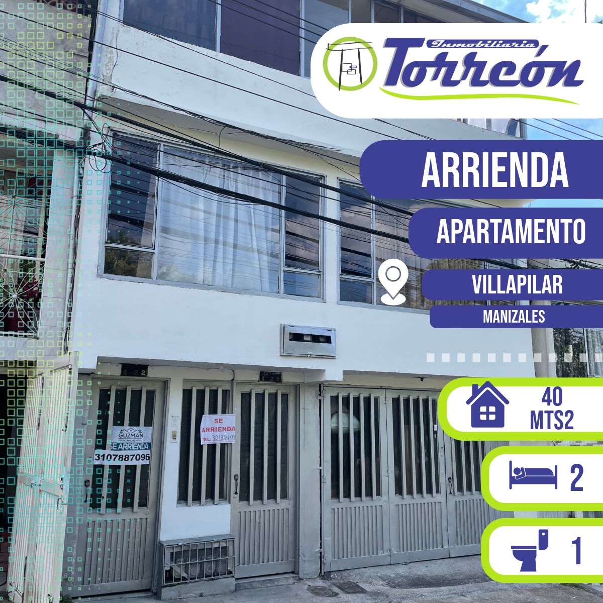 Apartamento en arriendo Caldas Manizales Sacatin Viejo 40 m2 Habitaciones 2 Baños 1 Garajes 0 Precio $800000