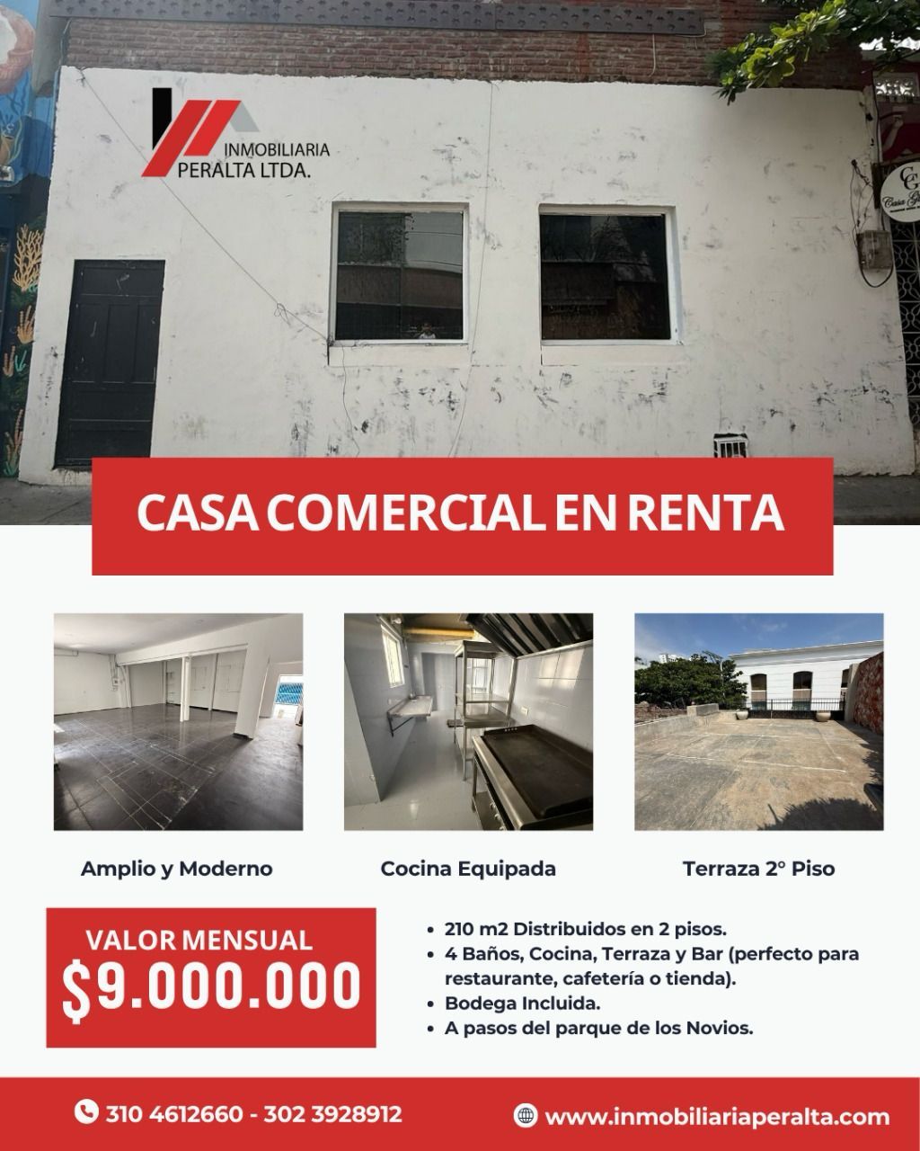 Local Comercial en arriendo Magdalena Santa Marta Centro Histórico 210 m2 Habitaciones 0 Baños 4 Garajes 0 Precio $9000000
