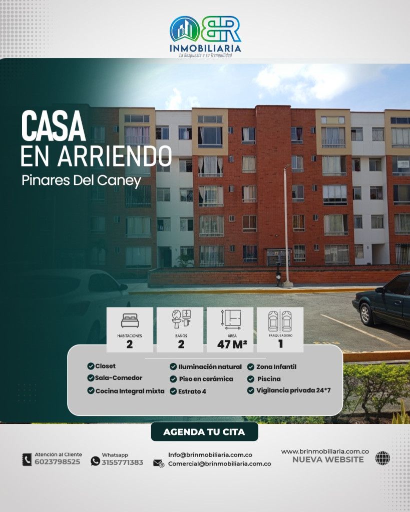 Apartamento en arriendo Valle Del Cauca Cali Caney 47 m2 Habitaciones 2 Baños 2 Garajes 0 Precio $1700000