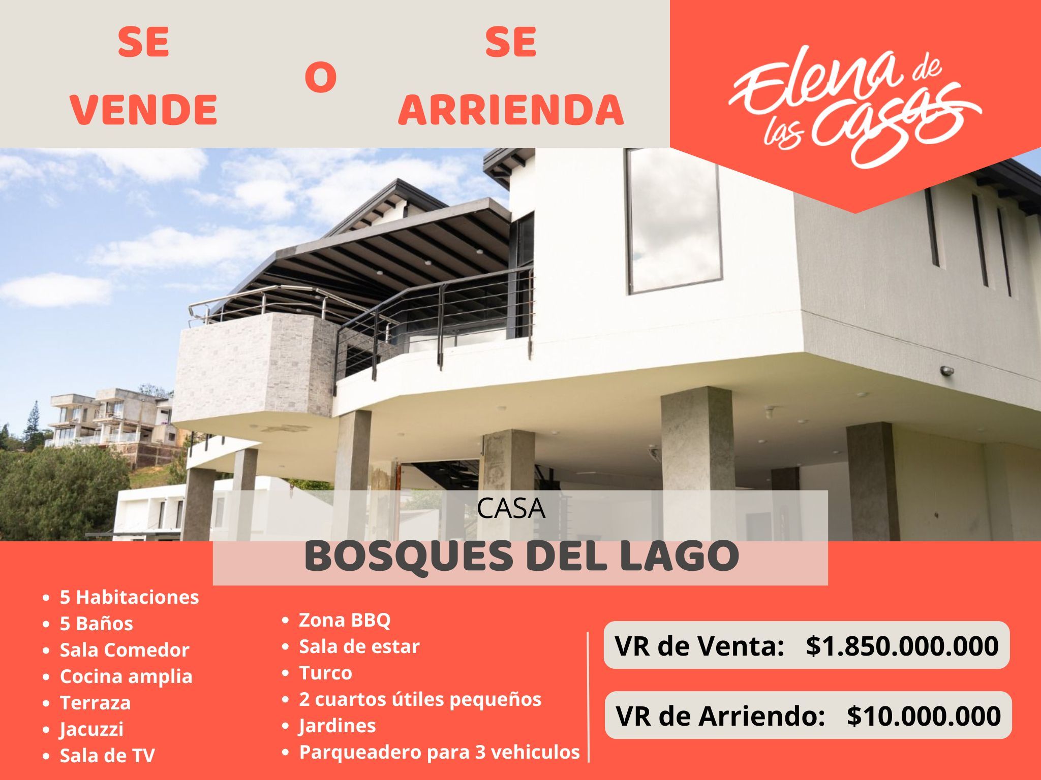 Casa en arriendo o venta Santander Los Santos Los Santos 500 m2 Habitaciones 5 Baños 6 Garajes 4 Precio venta $1850000000 Precio arriendo $10000000