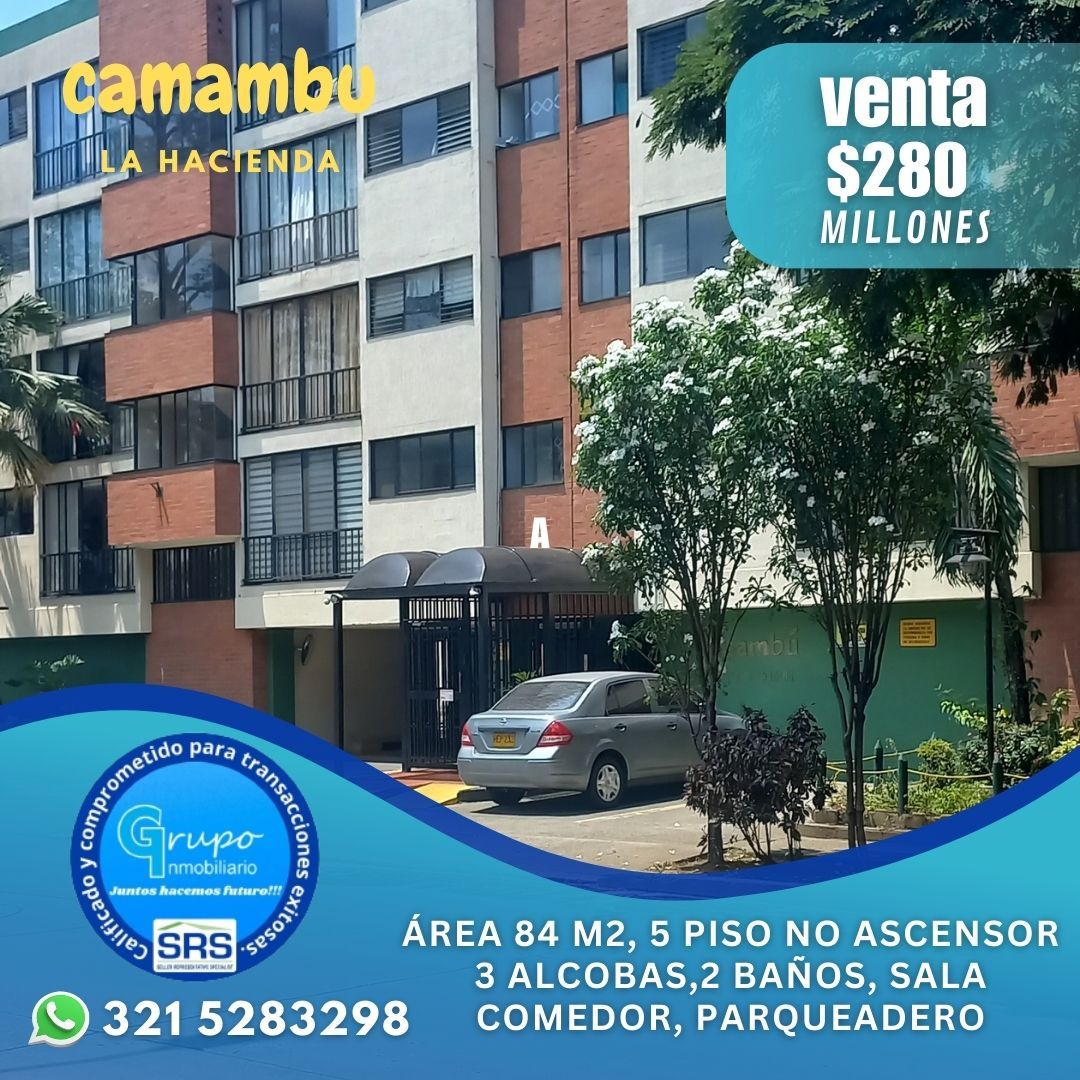 Apartamento en venta Valle Del Cauca Cali La Hacienda 84 m2 Habitaciones 3 Baños 2 Garajes 1 Precio $280000000