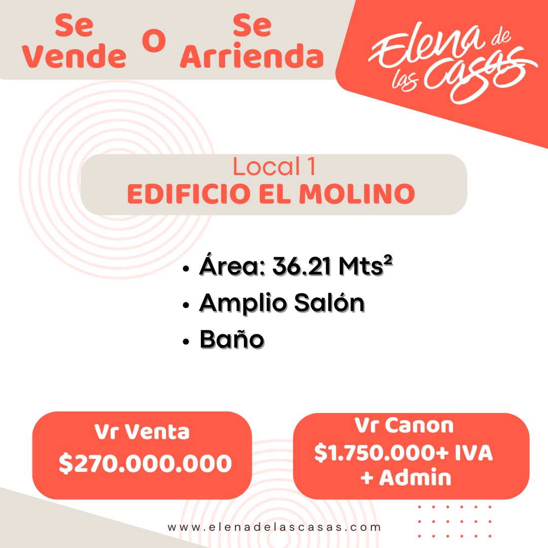 Local en arriendo o venta Santander Bucaramanga Mejoras Públicas 36 m2 Habitaciones 0 Baños 0 Garajes 0 Precio venta $270000000 Precio arriendo $2197500