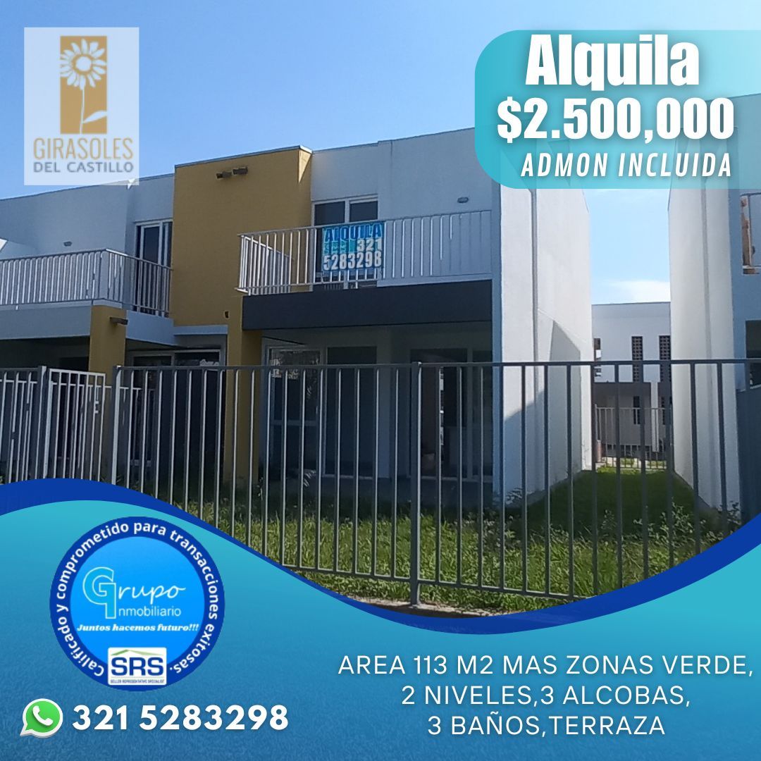 Casa en arriendo Valle Del Cauca Jamundí El Rosario 114 m2 Habitaciones 3 Baños 3 Garajes 1 Precio $2300000